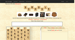 Desktop Screenshot of dailyscroggle.com